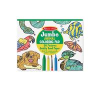 Melissa & Doug Jumbo Coloring Pad (11 x 14 inches) - Animals, 50 Pictures