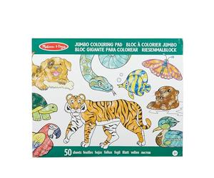 Melissa & Doug Jumbo Colouring Book Animals | Activity Pad | Coloring Book | 3+ | Gift for Boy or Girl
