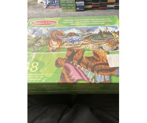 Melissa & Doug Jumbo Floor Puzzle- Land of the Dinosaur Learning Toys