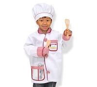 Melissa & Doug Kids Chef Costume Role Play Toys | Fancy Dress for Kids & Toddlers | Chef Costumes for Kids | Kids Dressing Up Clothes for Girls or Boys | Pretend Play Gifts Kids Age 3-6