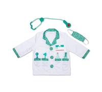 Melissa & Doug Kids Doctor Costume Role Play Toys | Fancy Dress for Kids & Toddlers | Doctor Costumes for Kids | Kids Dressing Up Clothes for Girls or Boys | Pretend Play Gifts Kids Age 3-6
