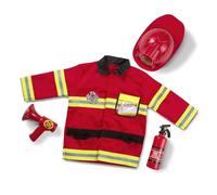 Melissa & Doug Kids Fireman Costume Role Play Toys | Fancy Dress for Kids & Toddlers Halloween Costumes for Kids | Kids Dressing Up Clothes for Girls or Boys | Pretend Play Gifts for Kids Age 3 to 6