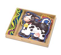 Melissa & Doug Activity Set - Lace & Trace Farm - 5 Wooden Panels, 5 Matching Laces