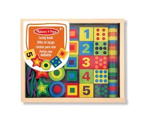 Melissa & Doug Lacing Beads | Developmental Toy | Lacing | Problem Solving | 3+ | Gift for Boy or Girl