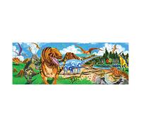 Melissa & Doug Land of Dinosaurs Floor Puzzle, 48-Piece Extra-Thick Jigsaw with Easy-Clean Surface - Engaging Learning Toy for Kids Age 3 Plus (1.22 Meters Long) - FSC Certified