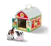 Melissa & Doug Latches Barn | Developmental Toy | Motor Skills | Problem Solving | 3+ | Gift for Boy or Girl, 10.25” x 9” x 7.5”, Multi - Colour
