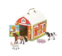 Melissa & Doug Latches Wooden Activity Barn | Farm Toys for Kids, Set with Animal Figures | Age 3+