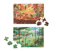 Melissa & Doug Let’s Explore Seek & Find Jigsaw Floor Puzzle and Magnifier, Puzzles for children, Detective Toy, Developmental Games, 5+, Gift for Boys or Girls, FSC-Certified Materials