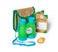 Melissa & Doug Let's Explore Binoculars & Compass Toy Play Set | Kids Outdoor Activity Set | Toy Binoculars | Camping Play Sets For Kids | Kids Binoculars | Gifts Boys & Girls Ages 3+