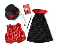 Melissa & Doug Magician Role Play Costume - Set - Dress Up - Kids Ages 3-6 Years