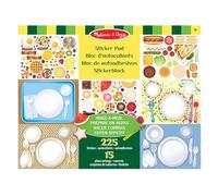 Melissa and Doug Children's Make-A-Meal Arts and Crafts Sticker Pad - 225 Stickers and 15 Place Settings