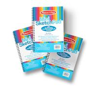 Melissa & Doug Mini Sketch Pad of Paper (6 x 9 inches) - 50 Sheets, 3-Pack