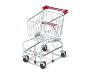 Melissa & Doug Mini Supermarket Shopping Trolley, Shopping trolley kids, Toy storage, Play kitchen, Kitchen toys, Pretend play toy, Role play set, 3+, Gift for boy or girl