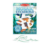 Melissa & Doug Mosaic Sticker Pad Ocean Animals (12 Color Scenes to Complete with 850+ Stickers)
