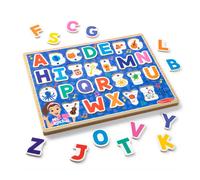 Melissa & Doug Ms Rachel Wooden Phonics Alphabet Sound Puzzle, 24-Piece Toddler Toys for Boys and Girls Ages 2+ Years