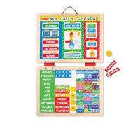 Melissa & Doug My First Daily Wooden Magnetic Calendar for Kids | Wooden Toys | Developmental Calendar Board | Educational Toy | 3+ | Gift for Boy or Girl