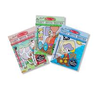 Melissa & Doug 93296 My First Paint With Water Activity Books Set-Animals, Vehicles, and Pirates Toddler Toy