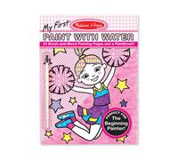 Melissa & Doug My First Paint With Water Art Pad - Cheerleaders Flowers Fairies and More (24 Pages)