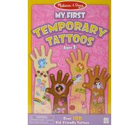 Melissa & Doug My First Temporary Tattoos - Pink Activity Pad Sticker Pad 3+ Gift for Boy or Girl