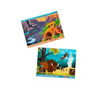 Melissa & Doug National Parks Yellowstone & Grand Canyon 24pc Jigsaw Puzzle Bundle for Boys and Girls Ages 3+