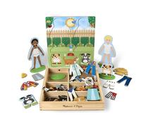 Melissa & Doug Occupations Magnetic Dress-Up Wooden Dolls Pretend Play Set