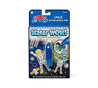 Melissa & Doug On The Go Water Wow! Reusable Mess-Free Water-Reveal Activity Pad - Space - Party Favors Stocking Stuffers Travel Toys For Toddlers