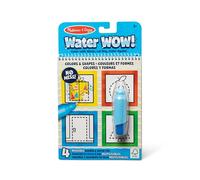 Melissa & Doug On the Go Water Wow! Reusable Water-Reveal Activity Pad - Colors, Shapes - Party Favors, Stocking Stuffers, Travel Toys For Toddlers, Mess Free Coloring Books For Kids Ages 3+