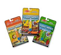 Melissa & Doug On the Go Water Wow! Reusable Water-Reveal Activity Pads, 3-pk, Vehicles, Animals, Safari, 36 months to 72 months