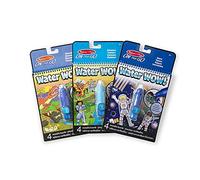 Melissa & Doug Pack of 3 Water Wow!! Space, Dinosaur and Adventure | Water Reveal Travel Book | Activity Pad | 3 Years+ | Gift for Boy or Girl
