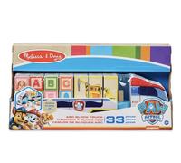 Melissa & Doug PAW Patrol Toy Truck with Alphabet & Number Wooden Blocks