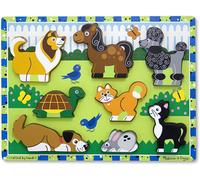 Melissa & Doug Pet Animals Chunky Puzzle Wooden Toy 3+ Gift for Boy or Girl