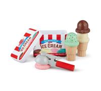 Melissa & Doug Scoop & Stack Ice Cream Cone Playset | Pretend Play Food | 3+ | Gift for Boy or Girl