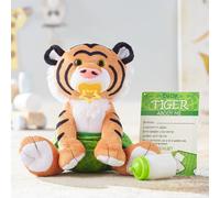 Melissa & Doug Baby Tiger Stuffed Animal, Soft Toy, All Ages, Gift for Boy or Girl, Black,orange