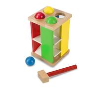 Melissa & Doug Pound and Roll Tower | Wooden hammer toy | Early developmental toy | Problem Solving | Wooden toys 1 year old | 1 2 3 4 Ages | Gift for Boy or Girl