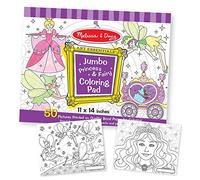 Melissa & Doug Princess & Fairy Jumbo Coloring Pad [Parallel Import]
