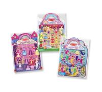 Melissa & Doug Puffy Sticker Activity Books Set: Princess, Mermaid, Fairy - 180+ Reusable Stickers - FSC Certified