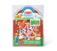 Melissa & Doug Puffy Sticker Play Set - On The Farm - 52 Reusable Stickers, 2 Fold-Out Scenes Restickable Farm Sticker Book, Puffy Farm Animals Removable Stickers for Kids Ages 4+ - FSC Certified