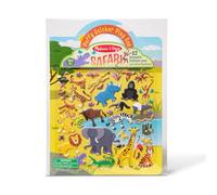 Melissa & Doug Puffy Stickers for Children, Safari Animals, Travel Toys for Toddlers on Plane, Reusable Stickers for Children, Sticker Activity for 4+ Year Olds, 11.0 x 8.2 x 0.2