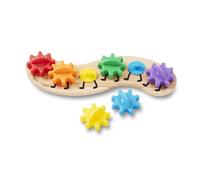 Melissa & Doug Caterpillar Gear Toy Developmental Toy Motor Skills 3+ Gift for Boy or Girl, Multicolor, 4.445 x 14.986 x 36.068 centimeters