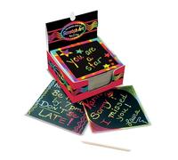 Melissa & Doug Rainbow Mini Scratch Art Notes Box of 125