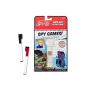 Melissa & Doug Reusable Activity Pad - Spy Game, Spy Game 1-2 Players, Kids Travel Games Activity Book, Kids Travel Activity Packs, Age +6 years, Gift for Boys or Girls