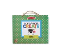 Melissa & Doug Reusable Drawing & Magnet Kit - Farm | Activity Books | 3+ | Gift for Boy or Girl