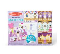 Melissa & Doug Reusable Sticker Pad, Dress-Up,165 Stickers, 5 Scenes, Age 3+, Weiß