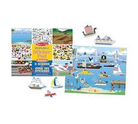 Melissa & Doug Vehicles Reusable Sticker Pad (Extra Large Sticker Activity Pad, Removable Backgrounds, 165+ Stickers)