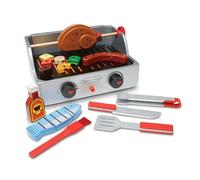 Melissa & Doug Rotisserie & Grill Barbecue Set | Kitchen accessories & toys | Role play | Toys for 3 year old | Toy Kitchen | Kids & play kitchen | Wooden play food toys | Gift for Boy or Girl