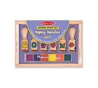 Melissa & Doug Round Stamps on Wooden Handles x6