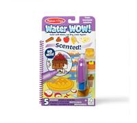 Melissa & Doug Scented Water WOW Reusable Water-Reveal Colouring Activity Pad Travel Toy - Treats, 7 CT