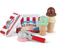 Melissa & Doug Scoop & Stack Ice Cream Cone, Montessori Ice Cream Toy For Kids