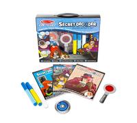 Melissa Doug On the go Secret Decoder Deluxe Activity Set Mystery Super Sleuth Toy 50 Activities great gift for girls and Boys Best for 7 8 and 9 Year