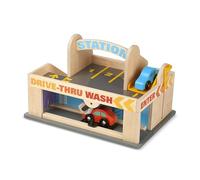 Melissa & Doug Service Station Parking Garage, 6 Pieces (E-Commerce Packaging, Great Gift for Girls and Boys - Best for 3, 4, 5, and 6 Year Olds)